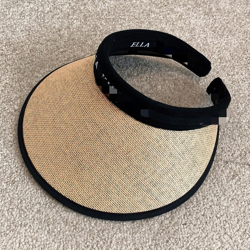 Wholesale Widened Open Top Sunshade Polyester Sunscreen Caps